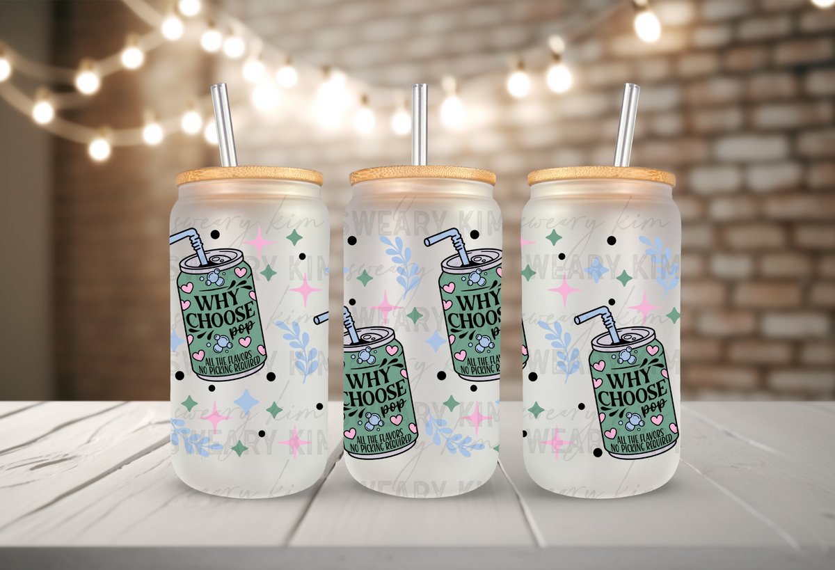 Why Choose Pop Can UV Dtf 16oz glass can wrap