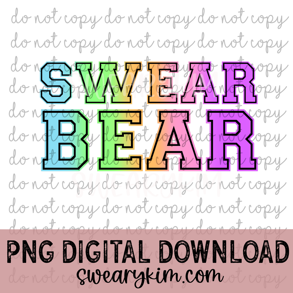 Swear bear PNG DOWNLOAD